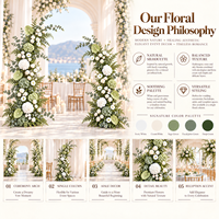 Arche florale en soie artificielle personnalisée, taille sur mesure, cadre métallique, toile de fond de mariage réglable, décorations pour scène de mariage et fête d'anniversaire