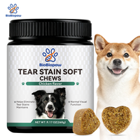 L'élimination rapide des taches de larmes de chien mâche de délicieuses friandises à mâcher pour petits et grands chiens suppléments de soins de santé pour animaux de compagnie