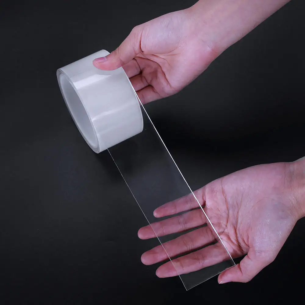 2022 Aktualisiert Nano Tape Doppelseitiges Nano Tape Wieder verwendbares transparentes Hoch leistungs für Wände Küche Badezimmer Teppich