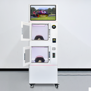 เครื่องจำหน่ายน้ำยาทำความสะอาดหมวกกันน็อคมอเตอร์ไซค์แบบสองช่องพร้อมน้ำยาขจัดฝ้าสำหรับมอเตอร์ไซค์และหมวกนิรภัย - Product Image 2