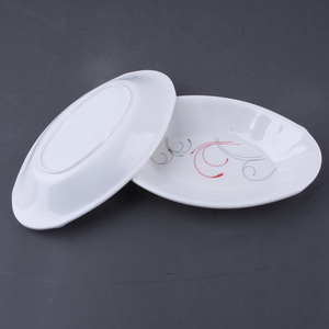 Vajilla de <span class=keywords><strong>Melamina</strong></span>, Plato de Plástico en Forma de Barco, Plato Pequeño Blanco con Diseño Creativo, Plato Rectangular, Fabricante - Product Image 3