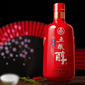Wuliangchun Red Elegant Liquor, 50%vol Nongxiang Strong Aroma <span class=keywords><strong>Baijiu</strong></span>, Bouteille de 500ml pour les importateurs d'<span class=keywords><strong>alcool</strong></span> asiatiques - Product Image 3