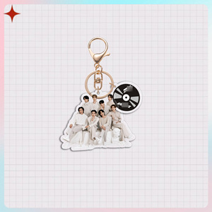 Porte-clés en acrylique style dessin animé Kpop en gros : SK, BP, <span class=keywords><strong>Gidle</strong></span>, TW, IVE – Pendentif lumineux - Product Image 4