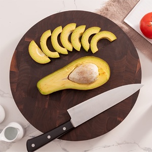 Planche à découper en bambou Deli Grain américain noyer noir bois boucher bloc plateaux à <span class=keywords><strong>fromage</strong></span> planche à découper en bois planche à découper - Product Image 2