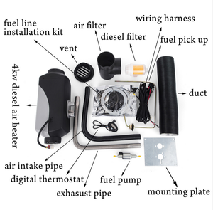 OkyRie – chauffage à Air gris 12V 24V 5kw <span class=keywords><strong>pour</strong></span> Parking, interrupteur LCD, allumage Diesel <span class=keywords><strong>autonome</strong></span>, chauffage en cuivre <span class=keywords><strong>pour</strong></span> voitures, camping-car, camping-car - Product Image 6