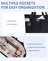 Sac fourre-tout Nature Pu Puffer avec porte-gobelet, compartiment pour ordinateur portable, poche pour trolley, 12,2x15,7x6,3 pouces, pour les voyages, le travail, les infirmières, les femmes