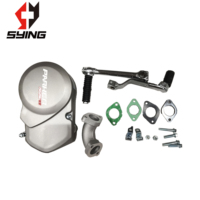 YX 140cc manuel électrique démarrage à 4 vitesses moteur PIT vélo DIRT BIKE cerf-volant démarrage embrayage manuel N1234 420 16T couleur naturelle