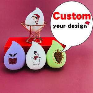 Juego <span class=keywords><strong>De</strong></span> Esponjas <span class=keywords><strong>De</strong></span> Maquillaje 4 Uds Esponjas <span class=keywords><strong>De</strong></span> Belleza Maquillaje Facial Licuadora Cosmética Navidad Látex Libre Esponja <span class=keywords><strong>De</strong></span> Maquillaje - Product Image 3