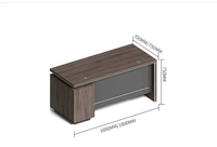 Mobilier de bureau moderne Bureau d'ordinateur en bois de noyer avec fonction extensible Vente directe d'usine pour le personnel de maison Élégant et pratique