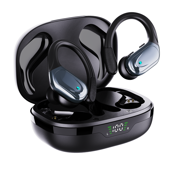 2025 TWS Earbuds Wireless for 5.3 Gaming Earphones Touch Screen Digital Display IPX4 Waterproof 5-10 Hours Life for IOS