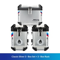 Sacoches latérales pour moto Suzuki V Strom 800DE, ensemble de trois valises avec alliage d'aluminium et support de fixation pour le tourisme d'aventure