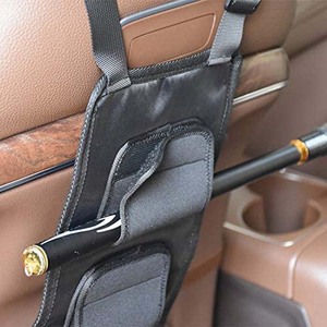 Portador de varilla de poste de asiento trasero de vehículo de pesca para reposacabezas soporte colgante 3 postes soporte de coche de caña de pescar - Product Image 3