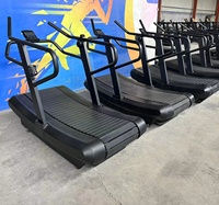 Caminadora Curva Mecánica para Gimnasio Comercial, Sin Electricidad, Autoalimentada, Manual