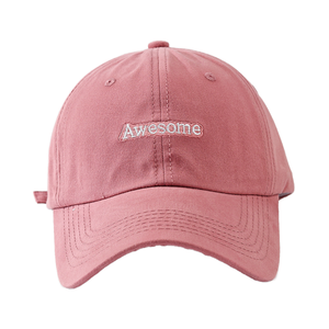 JS顶棒球帽女夏季户外运动太阳帽长吊带仿旧休闲跑帽 - Product Image 2