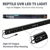Petpetzone Lampe UVB T5 Ho 24W pour reptiles, modèle UVL709, lampe à barre LED UV tout-en-un écologique pour l'élevage des reptiles