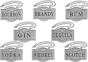 Venta caliente decantador etiquetas para licor decantador LabelGin Vodka Bourbon Whisky Brandy Ron Tequila - Product Image 3