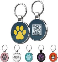 Personal isierte Hunde katze Name ID Tags Benutzer definierte Metall Anti-Lost Smart Pet Tag Scan QR-Code Knochen Hunde marke