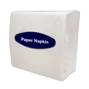 Serviettes de table jetables 2 plis en papier Airlaid de haute qualité, effet lin, pour hôtels, prix abordable, élégantes, blanches, en sachet, lot de 4 - Product Image 1
