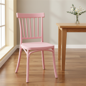 Chaise de salle à manger d'extérieur empilable en plastique moderne pour parcs, centres commerciaux, cafés et salons de thé - Durable et facile à ranger - Product Image 1