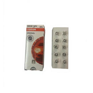 อะไหล่รถยนต์ 2825 T10 12V <span class=keywords><strong>W5W</strong></span> สำหรับหลอดไฟ <span class=keywords><strong>Osram</strong></span> แบบเสียบ 12V ใช้ในรถยนต์ รถบรรทุก ไฟภายใน ไฟป้ายทะเบียน ไฟท้าย ไฟกล่องท้าย ไฟเลี้ยว - Product Image 2