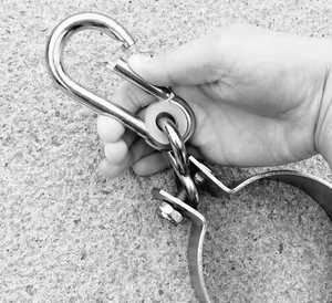 Runder Schwenk haken im Freien Kleiderbügel Spielgeräte Karabiner D Klemme für Holz schaukel haken - Product Image 4