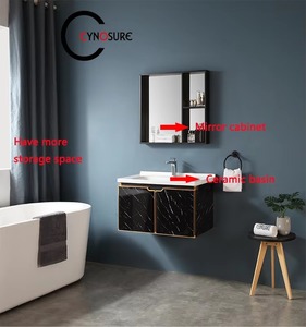 2026 New Design Bathroom <b>Floating</b> Cabinet Vanity Storage With Mirror Cabinets - Product Image 4