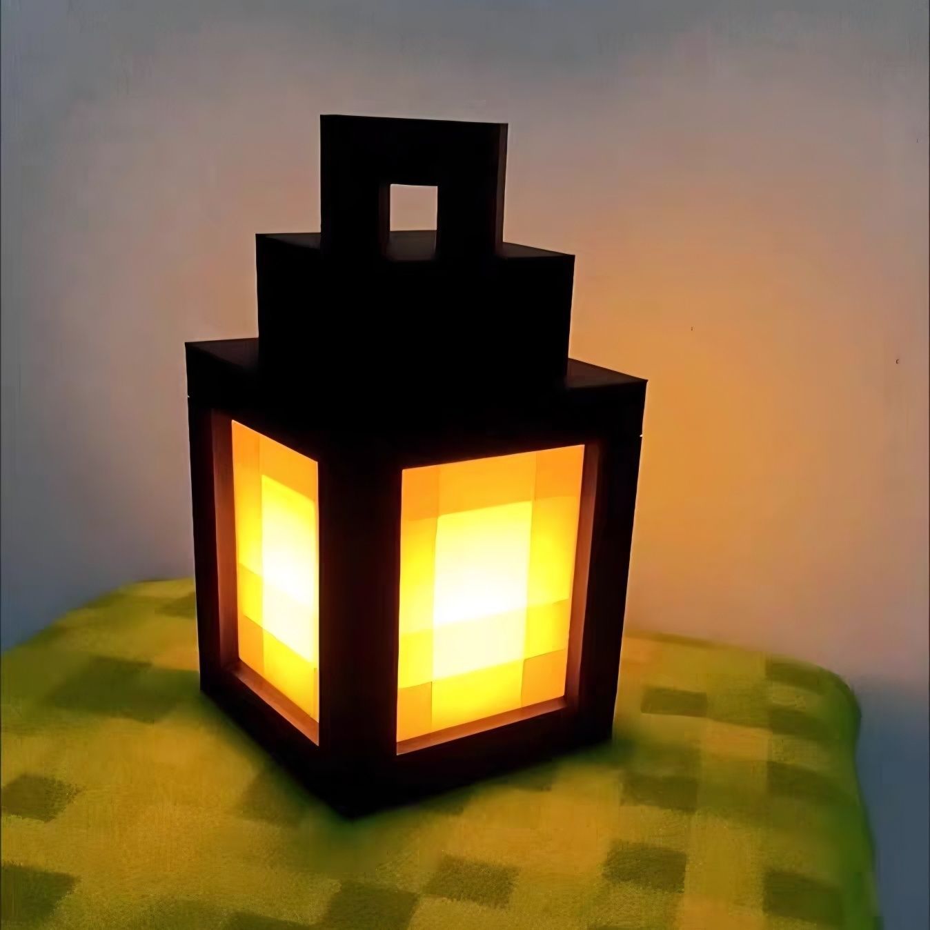 battery operated  Yellow night light-length 6cmheight 11cm
