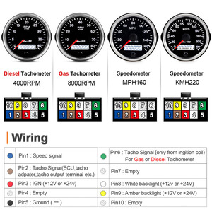 CNSPEED 52 มม. โวลต์มิเตอร์จอแสดงผล LED 12 24V แผงหน้าปัดรถยนต์สำหรับการอัพเกรดแบบติดตั้งเพิ่มเติม - Product Image 3