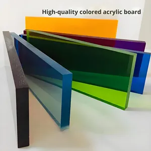 Acrylic Board Color Frosted Transparent Milky White Frosted Mirror Panel Color Manufacturer Wholesale Acrylic logo Sign Custom - Product Image 2