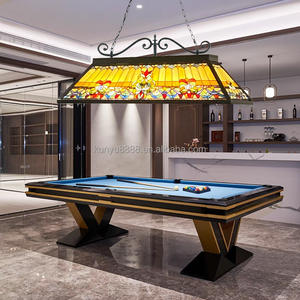 Lámpara Colgante Estilo Tiffany Europeo de 55 Pulgadas para Mesa de Billar y Sala de Snooker, Decoración de Sala de Estar, Luz LED Hecha a Mano - Product Image 3
