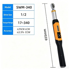 Llave Dinamométrica Digital de 340 N.m, 250 lb-ft, Métrica, de Acero al Cromo Vanadio, Ajustable con Pantalla LCD y Mango Antideslizante - Product Image 6