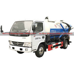 Camion de vidange des fosses septiques et des égouts urbains miniatures DFAC des Philippines, 4m3 à 5m3, transport de fientes et de déjections, pompe à vide - Product Image 1