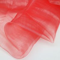 Coloré Transparent Cristal Sheer Shimmer Organza 100% Polyester Tissu pour Vêtements De Robe De Scène De Mariage