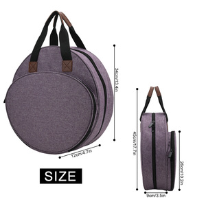 Sac <span class=keywords><strong>de</strong></span> rangement zippé en tissu Oxford pour kit <span class=keywords><strong>de</strong></span> couture, <span class=keywords><strong>broderie</strong></span>, accessoires <span class=keywords><strong>de</strong></span> point <span class=keywords><strong>de</strong></span> croix et tricot manuel – Idéal pour les voyages – Vente en gros - Product Image 4