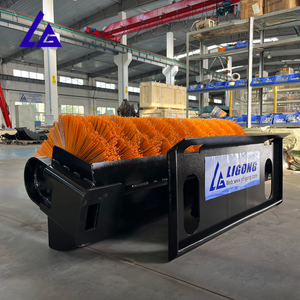 Balayeuse hydraulique rotative robuste pour excavatrice, largeur extra large de 240 cm, pour le nettoyage des mines, carrières, ports et terminaux de 10 à 20 tonnes - Product Image 5