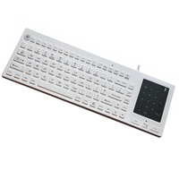 Dicuci Silicone backlit keyboard dengan touchpad 2-in-1 dan nomor pad