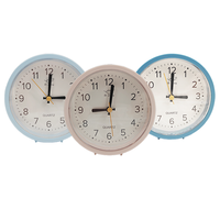 Réveil de chevet analogique à quartz traditionnel avec affichage à aiguilles, en métal rond, double cloche, pour enfants
