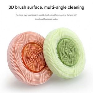 New Design BPA-Free Soft Silicone Facial Scrubber Body Wash Brush Bathroom Shower Exfoliation Tool for <b>Bath</b> Toilet Supplies - Product Image 5