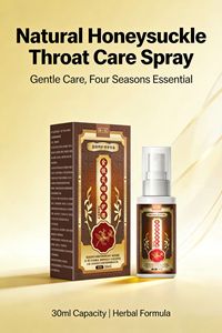 Premium Geißblatt-Halspflegespray - Natürlicher Kräuter-Mundspray, Sanftes 200ml Hals-Komfortspray für den Täglichen Gebrauch - Product Image 3