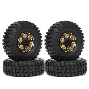 Lốp Cao Su Với Vành Bánh Xe Beadlock Bằng Nhôm Đồng Thau <span class=keywords><strong>1.0</strong></span> Cho 1/24 RC Axial SCX24 Tất Cả Các Mẫu 4 Chiếc - Product Image 1