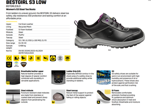 נעלי בטיחות ורוד נעליים לנשים - Product Image 4