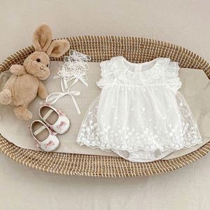 Pakaian Bayi Baru Lahir Musim Panas Grosir, Jumpsuit Bayi Perempuan Bersulam Bunga, Romper Bayi Lucu Grosir - Product Image 4