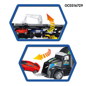 Brinquedo de caminhão de carga preço razoável, atacado com 12pcs mini carro, modelo, brinquedos, avião - Product Image 4