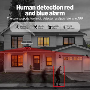 กล้องวงจรปิดไร้สายระบบโซลาร์เซลล์ 12MP 3PTZ ตรวจจับความเคลื่อนไหวด้วย AI ติดตามบุคคล รองรับ Wifi  มุมมองกว้าง ระบบเสียงสองทาง กล้องวงจรปิด 4G - Product Image 4