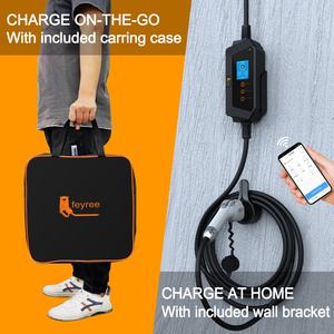 Chargeur de véhicule électrique portable de niveau 2 7KW/22KW 32A intelligent mural avec connecteurs SAE/J1772/IEC/GBT/ et câble de 5m, WIFI/APP pour - Product Image 2