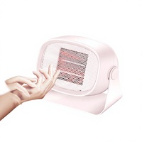 Mini radiateur électrique de bureau, élément chauffant en céramique PTC, 500W, chauffage instantané, économie d'énergie, appareil de chauffage rapide