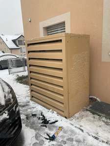 Couvercle de climatisation de couleur <span class=keywords><strong>bois</strong></span> extérieur <span class=keywords><strong>climatiseur</strong></span> décoratif couvercle de protection couvercle de pompe à chaleur - Product Image 2