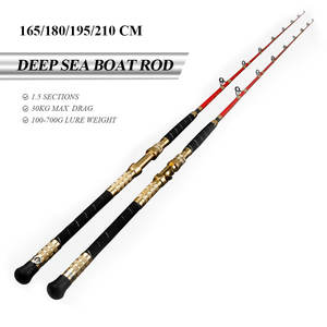 Caña De pescar en alta mar de agua salada, caña De Pesca, 1,65 M, 1,8 m, 1,95 m, 2,1 m, cañas De fibra De carbono para barcos, juego De Barco, caña De Jigging para pesca en el mar - Product Image 1