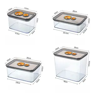 Sealed Refrigerator Organizer With Timing Lids Freezing Storage Box Household Food Storage Fruit And Vegetable Storage Box