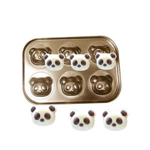 12-delige 3D Teddybeer <span class=keywords><strong>Vorm</strong></span> Madeleine Pan Carbon Staal Goud Zwart Anti-aanbak Cakevorm DIY Bakgereedschap Ovenaccessoires - Product Image 4